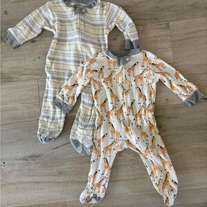 Burt’s Bees Baby Footie Pajama - bundle of 2